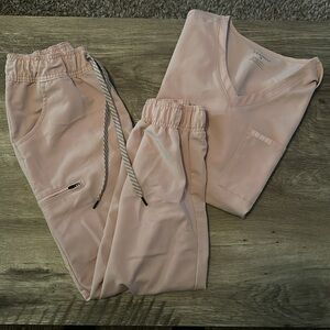 PINK JAANUU SCRUB SET